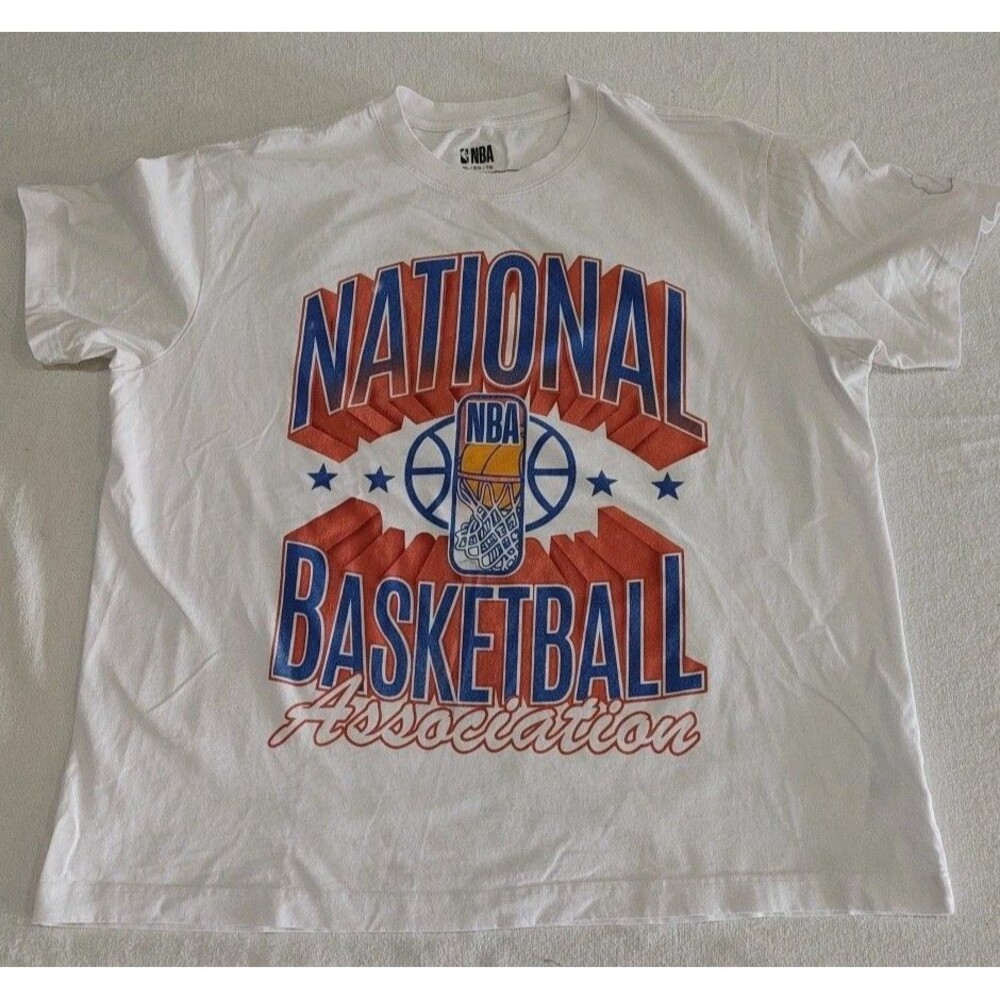 NBA BASKETBALL Association Graphic T-shirt NBA Team Logos Double-Sided Adult XL